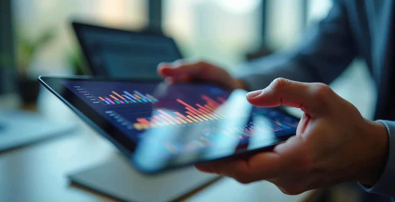 Tableau de bord analytique montrant des métriques de satisfaction par région