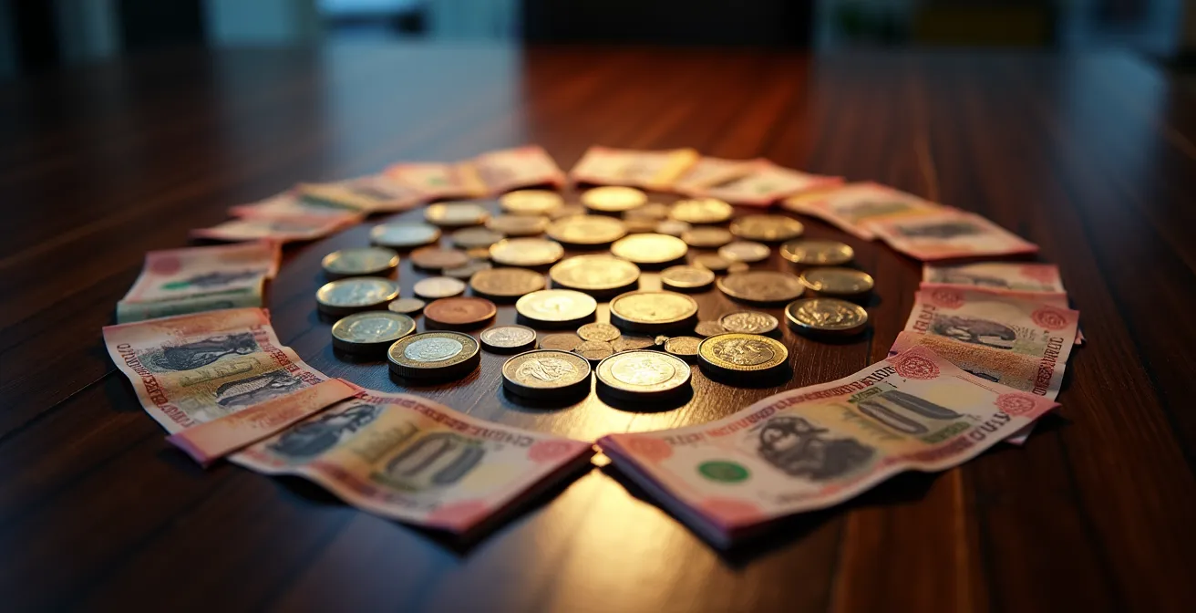 Tableau de bord financier moderne avec graphiques circulaires montrant la répartition budgétaire agile