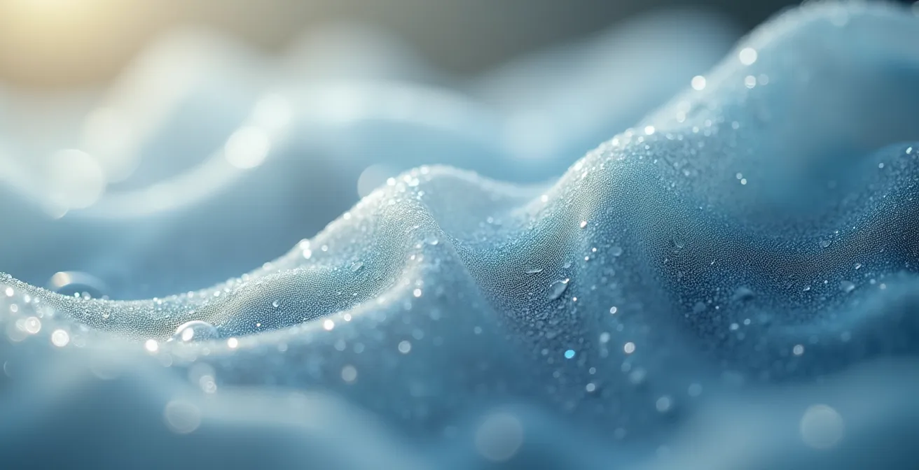 Vue macro de textures et matières évoquant la qualité et l'attention aux détails dans le processus de recrutement