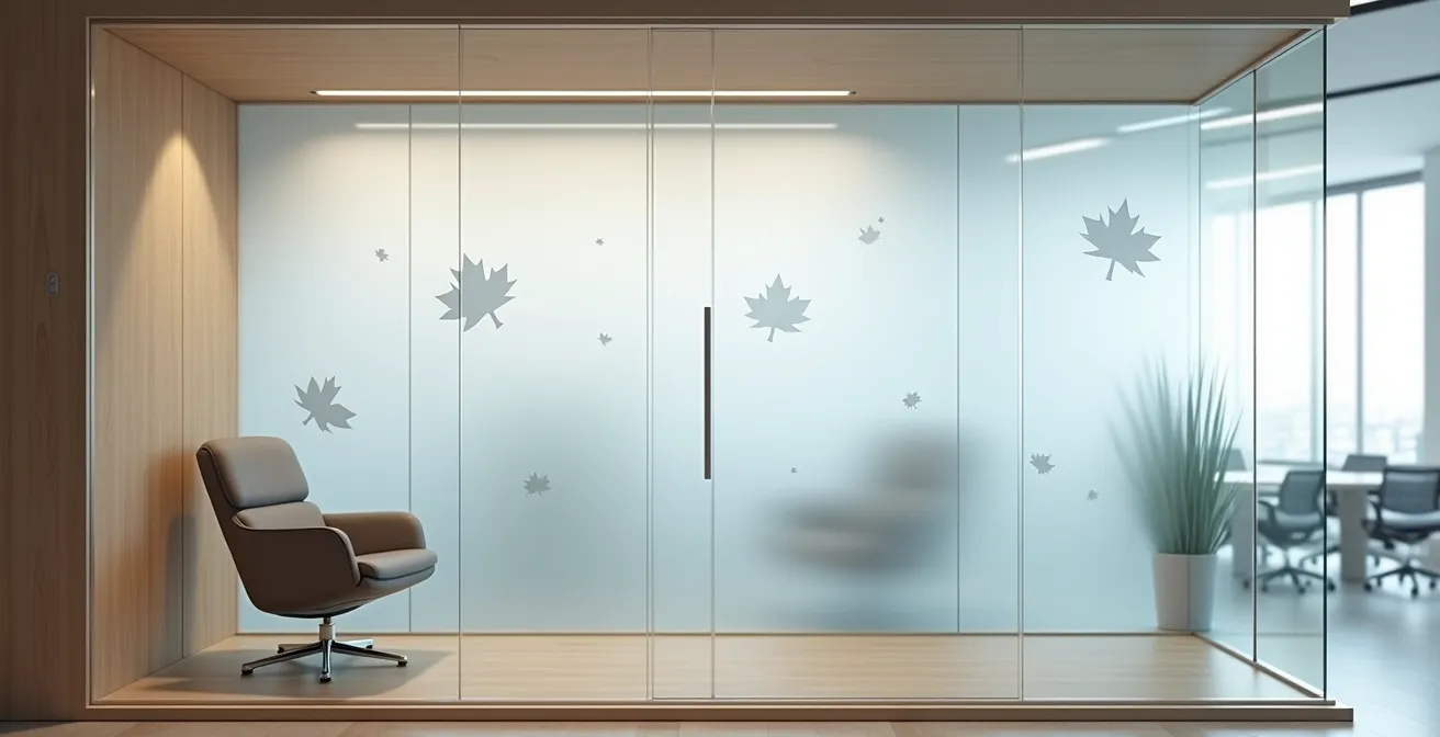 Espace confidentiel de consultation éthique dans un bureau canadien