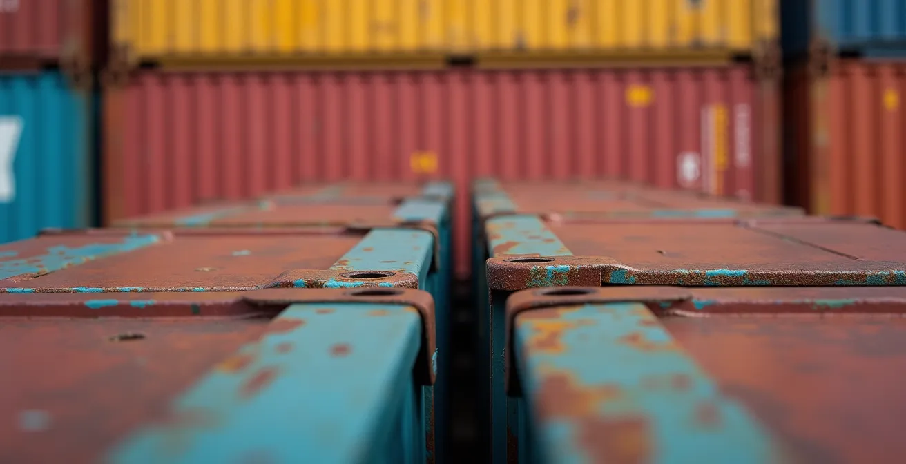 Vue du port de Montréal avec conteneurs et infrastructure ferroviaire