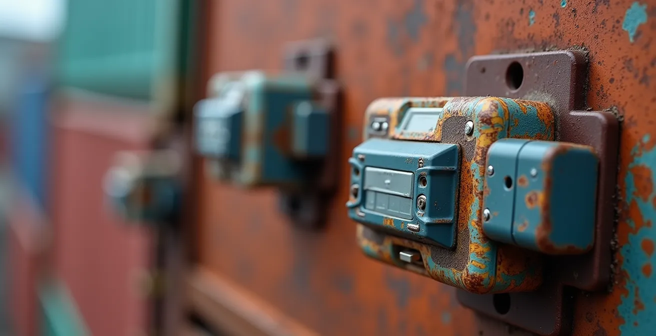 Vue macro de systèmes de suivi numérique des conteneurs au port