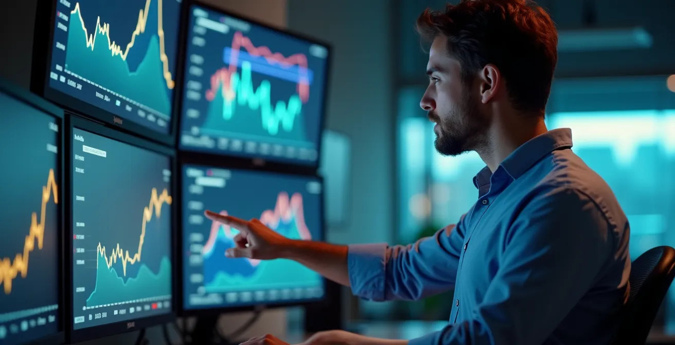 Salle de contrôle énergétique d'une usine manufacturière avec visualisation des données